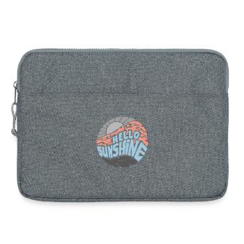 Bonjour Sunshine! Été, soleil, vacances - Sacoche pour ordinateur portable 15 pouces - gris chiné - Devant