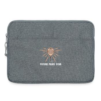 Padel Player Racket Sport Padel Game Statement - Laptop bag 15" - heather grey - Front