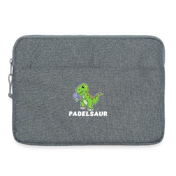 Dinosaure Padel Cool Dicton Padel Game Tennis - Sacoche pour ordinateur portable 15 pouces - gris chiné - Devant