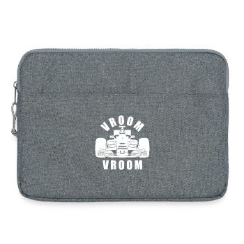Vroom Vroom Race Car - Laptop bag 15" - heather grey - Front
