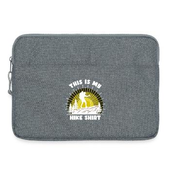 Mountaineering Hikers Hiking Mountain Hiking Statement - Laptop bag 15" - heather grey - Front