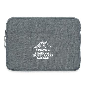Sommets de montagne Randonneur Déclaration Montagnes Nature Randonnée - Sacoche pour ordinateur portable 15 pouces - gris chiné - Devant