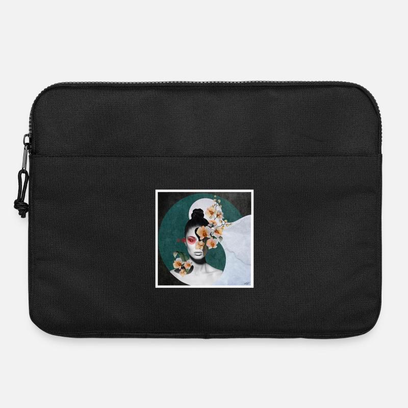 Blumen im POSTER - Laptoptasche 15" - Schwarz