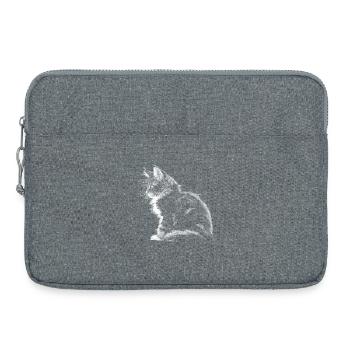 Kätzchen - Laptoptasche 15" - Grau meliert - Vorne