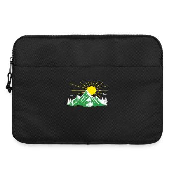 Mountains, Nature, Hiking, Nature lovers, Glaciers - Laptop bag 15" - black - Front