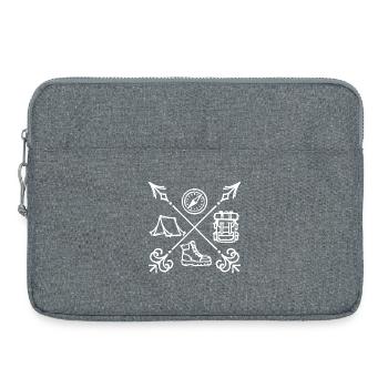 Via ferrata Hiking Nature lovers Hikers Mountains - Laptop bag 15" - heather grey - Front
