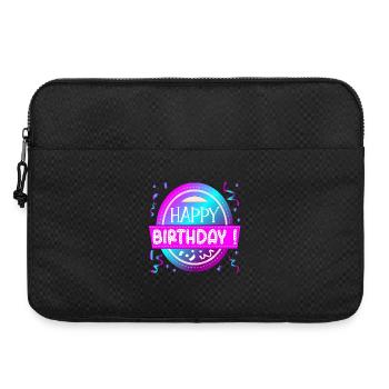 JOYEUX ANNIVERSAIRE SALUTATIONS - FÉLICITATIONS EN DISANT - Sacoche pour ordinateur portable 15 pouces - noir - Devant