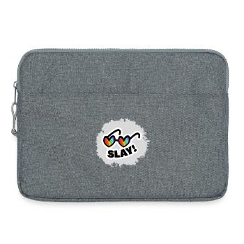 Lunettes de soleil cœur arc-en-ciel SLAY - Sacoche pour ordinateur portable 15 pouces - gris chiné - Devant