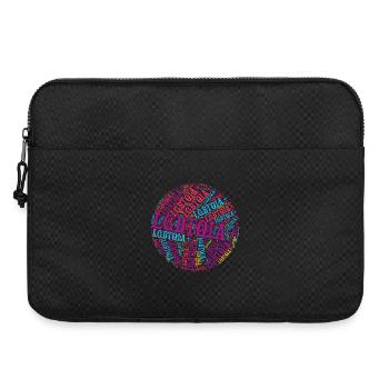 LGBTQIA+ T-Shirt Circle Word Cloud LGBT Gay Pride - Sacoche pour ordinateur portable 15 pouces - noir - Devant