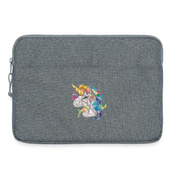 Unicorn Rainbow Chibi Child - Laptop bag 15" - heather grey - Front