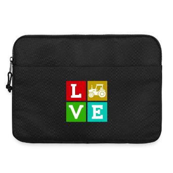 Traktor Landleben Spruch Nutzfahrzeug Landwirt - Laptoptasche 15" - Schwarz - Vorne