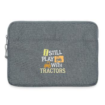 Bauer Statement Ackerbau Traktor Feld Nutzfahrzeug - Laptoptasche 15" - Grau meliert - Vorne