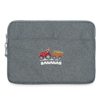 Traktor Bauer Spruch Feld Landmaschinen Ackerbau - Laptoptasche 15" - Grau meliert - Vorne
