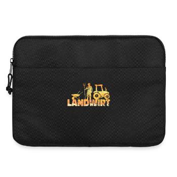 Landmaschinen Landwirt Statement Traktor Bauernhof - Laptoptasche 15" - Schwarz - Vorne