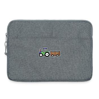 Tracteur agricole Véhicule à moteur Producteur biologique - Sacoche pour ordinateur portable 15 pouces - gris chiné - Devant