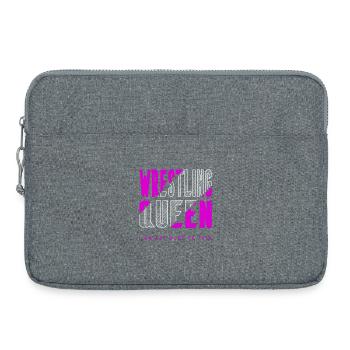 Reine de la lutte - Sacoche pour ordinateur portable 15 pouces - gris chiné - Devant