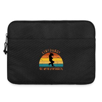 Ideales Geschenk: Linedance ist mein Lebensstil - Laptoptasche 15" - Schwarz - Vorne