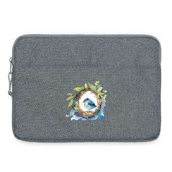Vogel - Laptoptasche 15" - Grau meliert - Vorne
