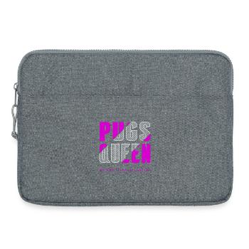 Möpse Königin - Laptoptasche 15" - Grau meliert - Vorne