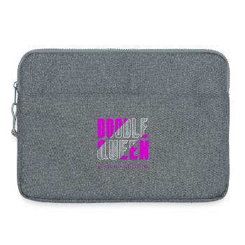 Doodle Königin - Laptoptasche 15" - Grau meliert - Vorne