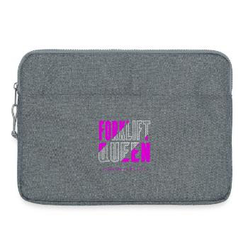 Forklift queen - Laptop bag 15" - heather grey - Front