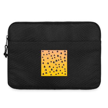 Gelbe Wassermelonen Muster GEMÜSE ESSEN KERNE - Laptoptasche 15" - Schwarz - Vorne