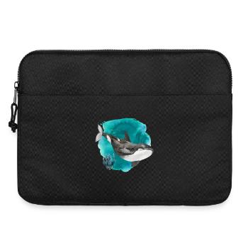 Aquarelle d’orque – Impression d’art Deep Ocean - Sacoche pour ordinateur portable 15 pouces - noir - Devant