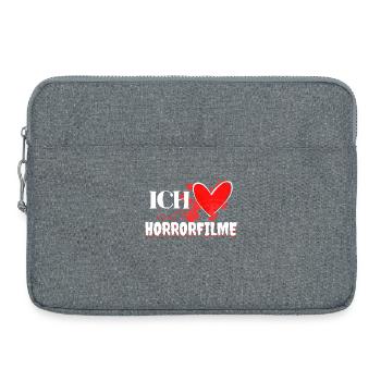 J’aime les films Heart Movies Déclaration Cineaste - Sacoche pour ordinateur portable 15 pouces - gris chiné - Devant