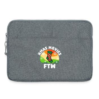 Films Déclaration Films Streaming Théâtre Cinéma DVD - Sacoche pour ordinateur portable 15 pouces - gris chiné - Devant