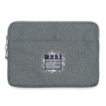Movie Night Theater Movies Streaming Binge Watching - Laptop bag 15" - heather grey - Front