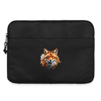 Roter Fuchs Portrait – Wildtier Alpen Motiv - Laptoptasche 15" - Schwarz - Vorne