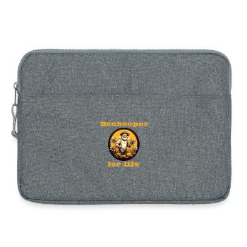 Beekeeper for life - Laptoptasche 15" - Grau meliert - Vorne