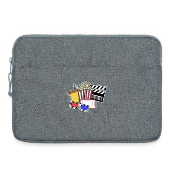 Movie Night Popcorn Theater Streaming Movies Filme - Laptop bag 15" - heather grey - Front