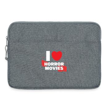 Cinéma Cineaste I Love Movies Déclaration de cœur Films - Sacoche pour ordinateur portable 15 pouces - gris chiné - Devant