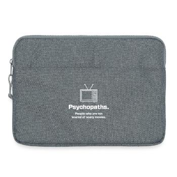 TV Soirées Cinéma Déclaration Théâtre Télévision - Sacoche pour ordinateur portable 15 pouces - gris chiné - Devant