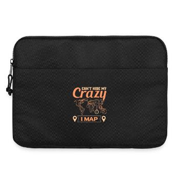 Conception cartographique - Sacoche pour ordinateur portable 15 pouces - noir - Devant