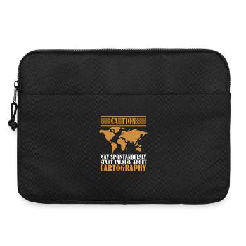 Conception cartographique - Sacoche pour ordinateur portable 15 pouces - noir - Devant