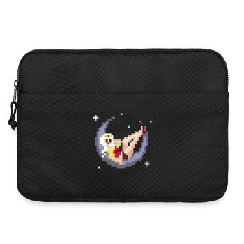 pixel pinup: girl on the moon - Laptoptasche 15" - Schwarz - Vorne