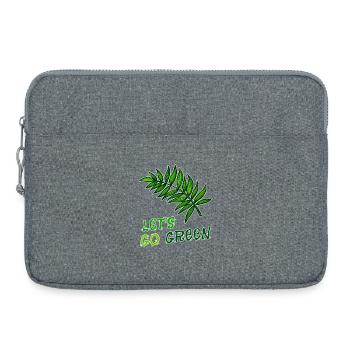 Environnementalistes Terre Mère Nature Déclaration Environnement - Sacoche pour ordinateur portable 15 pouces - gris chiné - Devant