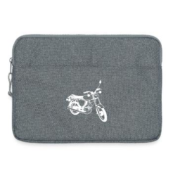 simson s51 Moped Legende Illustration Motorrad DDR - Laptoptasche 15" - Grau meliert - Vorne