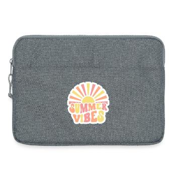 Summer Vibes - Laptoptasche 15" - Grau meliert - Vorne