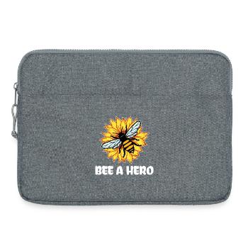 Terre Abeille Déclaration Espèces Conservation Environnement Nature - Sacoche pour ordinateur portable 15 pouces - gris chiné - Devant