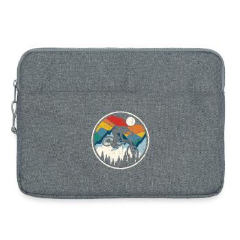 Sunrise MTB Silhouette Ride - Laptoptasche 15" - Grau meliert - Vorne