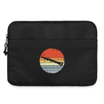 Vintage Clarinet Drawing - Laptop bag 15" - black - Front