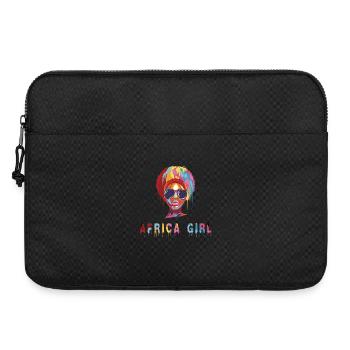 Fille africaine - Sacoche pour ordinateur portable 15 pouces - noir - Devant
