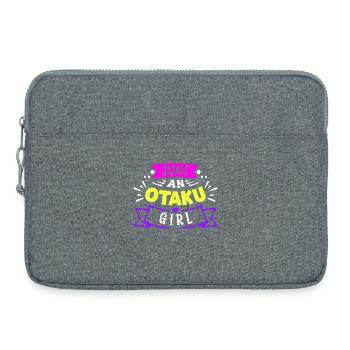 Otaku Manga Anime Déclaration Coeur Fille Japonaise - Sacoche pour ordinateur portable 15 pouces - gris chiné - Devant