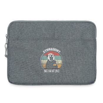Jeu de mots vintage Monkey Gymnasium - Sacoche pour ordinateur portable 15 pouces - gris chiné - Devant