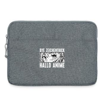 Anime Cartoon Comic Statement Japanese Manga - Sacoche pour ordinateur portable 15 pouces - gris chiné - Devant