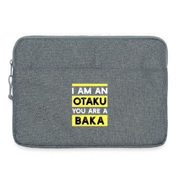 Baka Statement Anime Manga Japan Animation Otaku - Laptop bag 15" - heather grey - Front