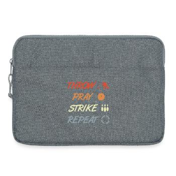 Bowling joke - Laptop bag 15" - heather grey - Front